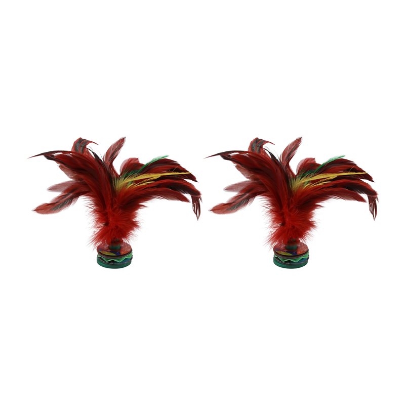 Feather Shuttlecock - A99I-2 Adet Renkli Raket Topu, Renkli