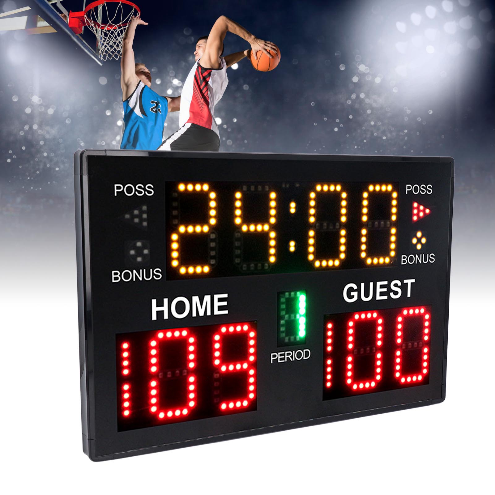 Scoreboard Digital - Dijital Basketbol Skorbordu LED Hafif Basketbol