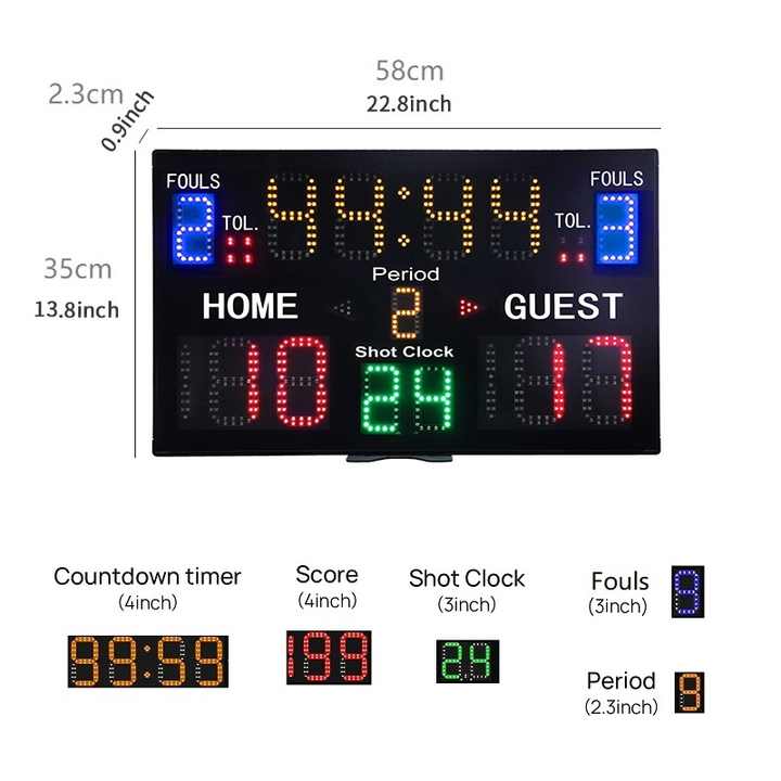 Taşınabilir Kablosuz Uzaktan K - Scoreboard Digital incelemesi ve fiyatı