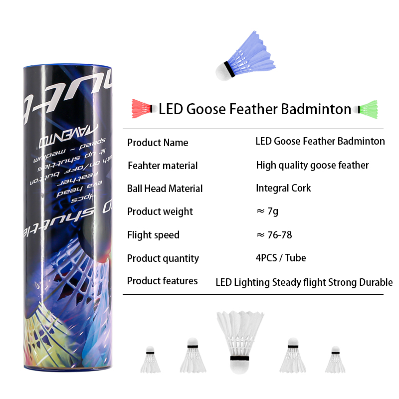 Welkin 4 adet karanlık gece re - Feather Shuttlecock incelemesi ve fiyatı